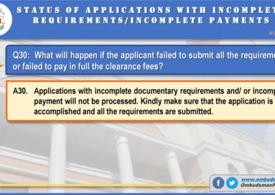 OMB Clearance Application FAQ Q30